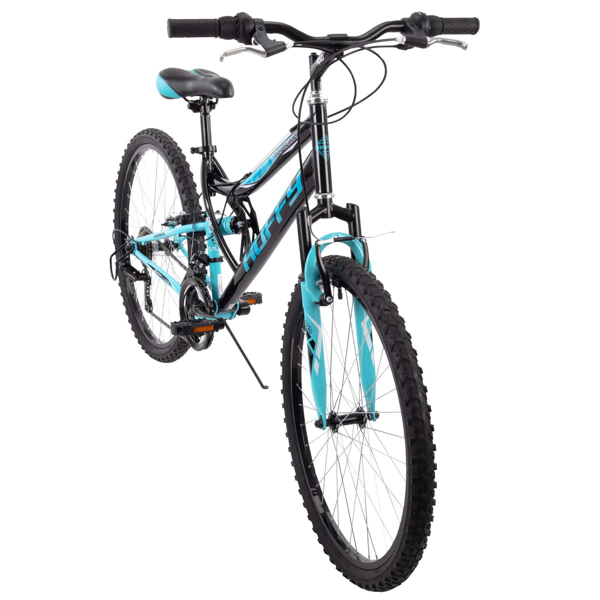 26" Trail Runner Women'S Full Suspension Mountain Bike, Black