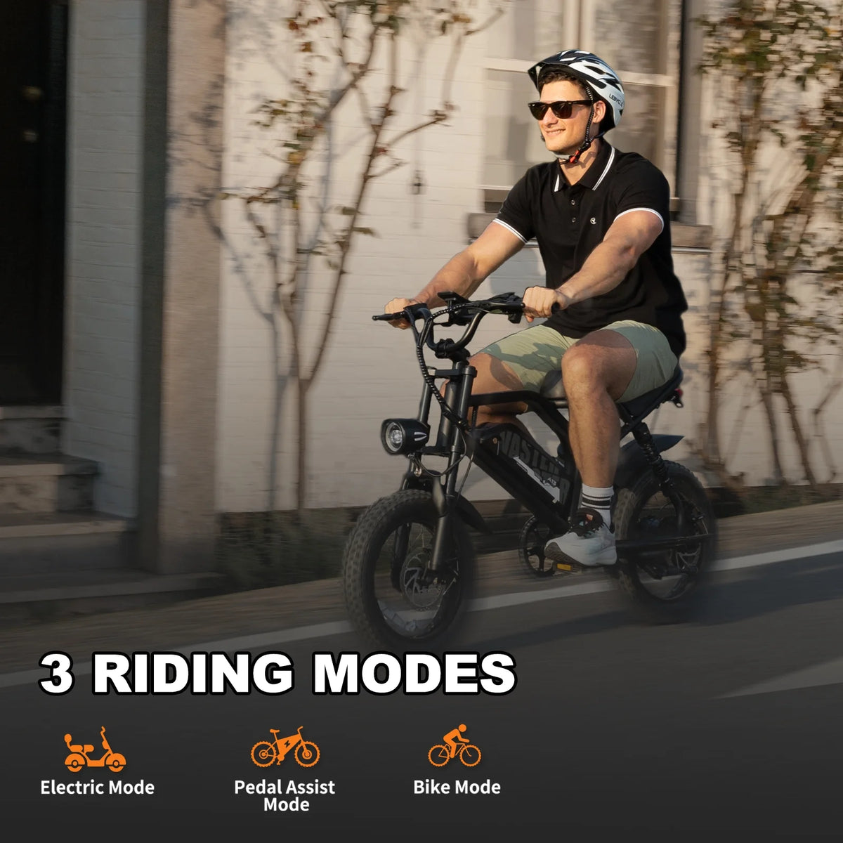 AVDL Electric Bike, 16" Fat Tire Ebike, 500W Motor, 48V 12ah Removable Battery, 4x Suspension, 38 Miles Pure Electric, 55 Miles Pedal