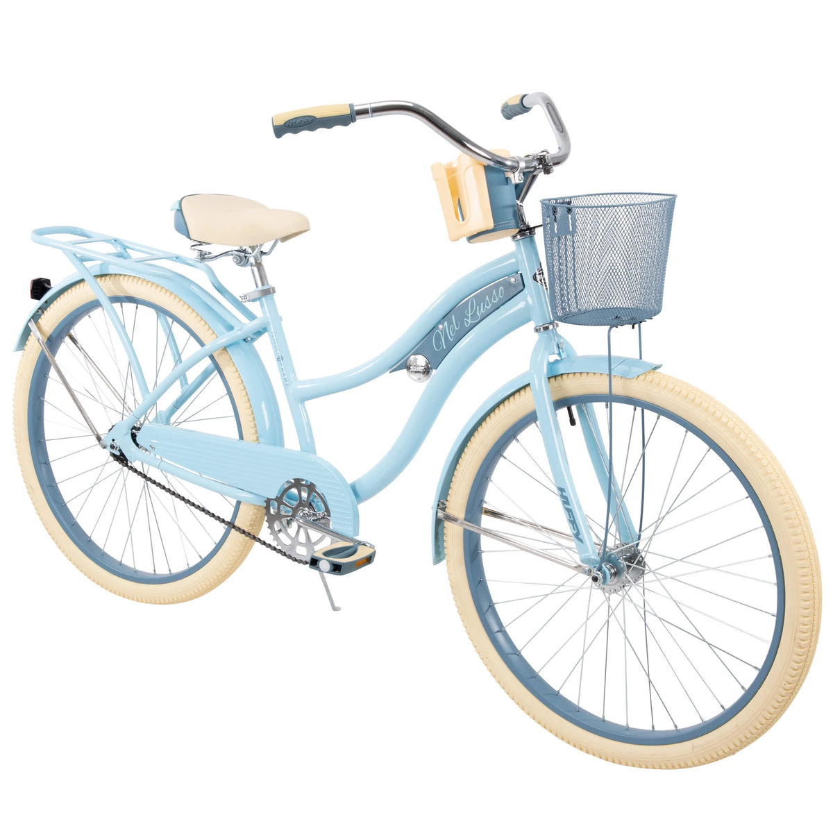 Huffy 26" Nel Lusso Cruiser Bike, Fits Riders 5'0"+, Light Blue, Adult, Women'S