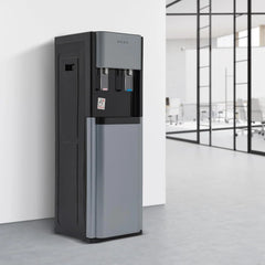 5.28 Gallon Bottom Loading Water Cooler Dispenser, 2 Temperatures Available with Hot, Cold, Practiacal Freestanding Water Dispenser for Both Home Offices Nurseries Kitchens.(Dark Gray)
