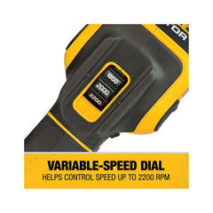 DEWALT 20V Max* XR Cordless Polisher, Rotary, Variable Speed, 7 - Inch, 180 Mm, Tool Only (DCM849B) C30