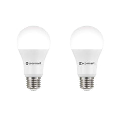 Ecosmart 100-Watt Equivalent A19 Dimmable Energy Star LED Light Bulb Daylight (2-Pack)