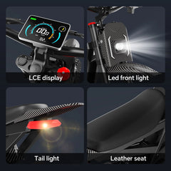 Arkveld Electric Bike for Adults, Peak - 3000W, Max 40MPH and 80miles Electric Motorcycle, 25" Fat Tire Dirt Bike, APEX1 7 - Speed E - Bike，white