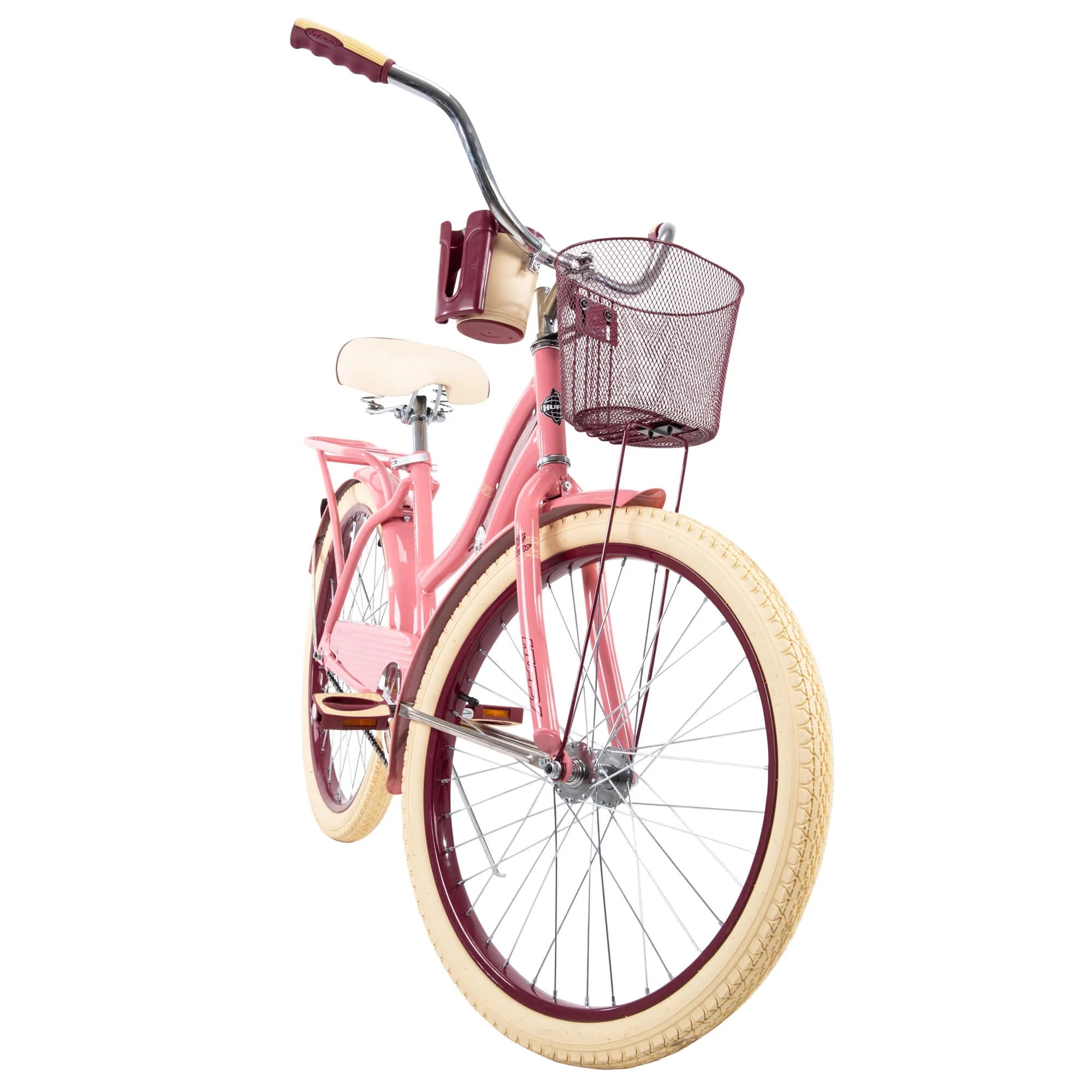 24" Nel Lusso Girls' Cruiser Bike, Pink Blush Powder