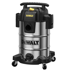 DeWalt DXV08S 8 Gallon Wet/Dry Vacuum, 4 Peak HP Shop Vacuum, Stainless Steel Tank, Silver