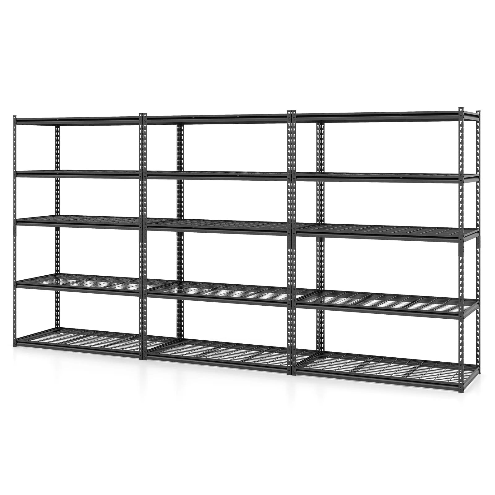 Tangkula 5-Tier Metal Storage Shelves(48"L x 24"W x 72"H)