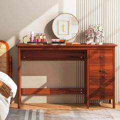 Computer Desk Study Writing Desk Home Office Workstation with 3 Drawers Black