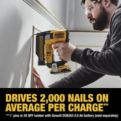 Dewalt DCN623D1 20 - Volt MAX Atomic Compact Cordless Pin Nailer Kit, Brushless Motor, 23 Gauge, Battery - Quantity 1