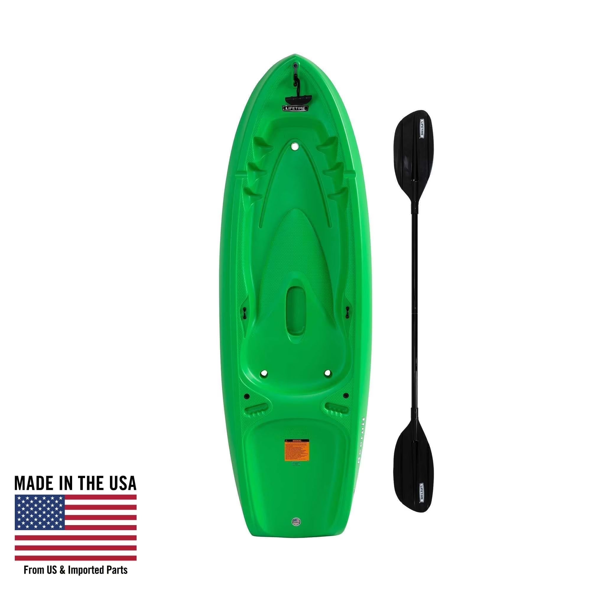 Lifetime Recruit 6.5 Ft Youth Sit - on - Top Kayak, Lime Green (90765)
