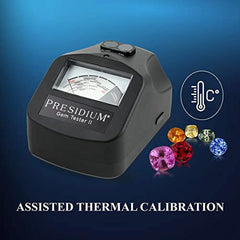Presidium Instruments Gem Tester II with Assisted Thermal Calibration for Identifying Diamonds/Moissanites and Common Colored Gemstones