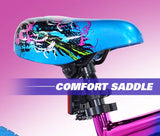 18" Illusion Girl'S Child Bike, Blue/Purple