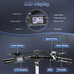 Gocio Foldable Electric Bike for Adults, Peak 750W Electric Mountain Bicycles, 20" * 2.4" Fat Tire Electric Bicycle, 375wh 48V Removable Lithium - Ion Battery, Urban Commuter Ebike Man Woman UL2849