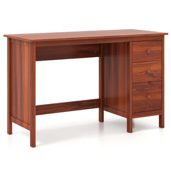 Computer Desk Study Writing Desk Home Office Workstation with 3 Drawers Black