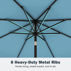Tangkula 9 FT Patio Umbrella with Base Included