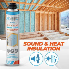 Adhesive Guru Spray Foam Insulation Kit (18 x 32.80 oz/930 Gr - 360 Board Feet), Self - Expanding Adhesive Foam, Closed Cell Heat Insulation & Acustic Spray with Cleaner and Dispensing Gun - 18 Pack