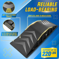Yes4all Single - Piece Skateboard Ramp, Bike Ramp, Skate Ramp - Design for Beginners, More Durable, Safe, Capacity 220 lb
