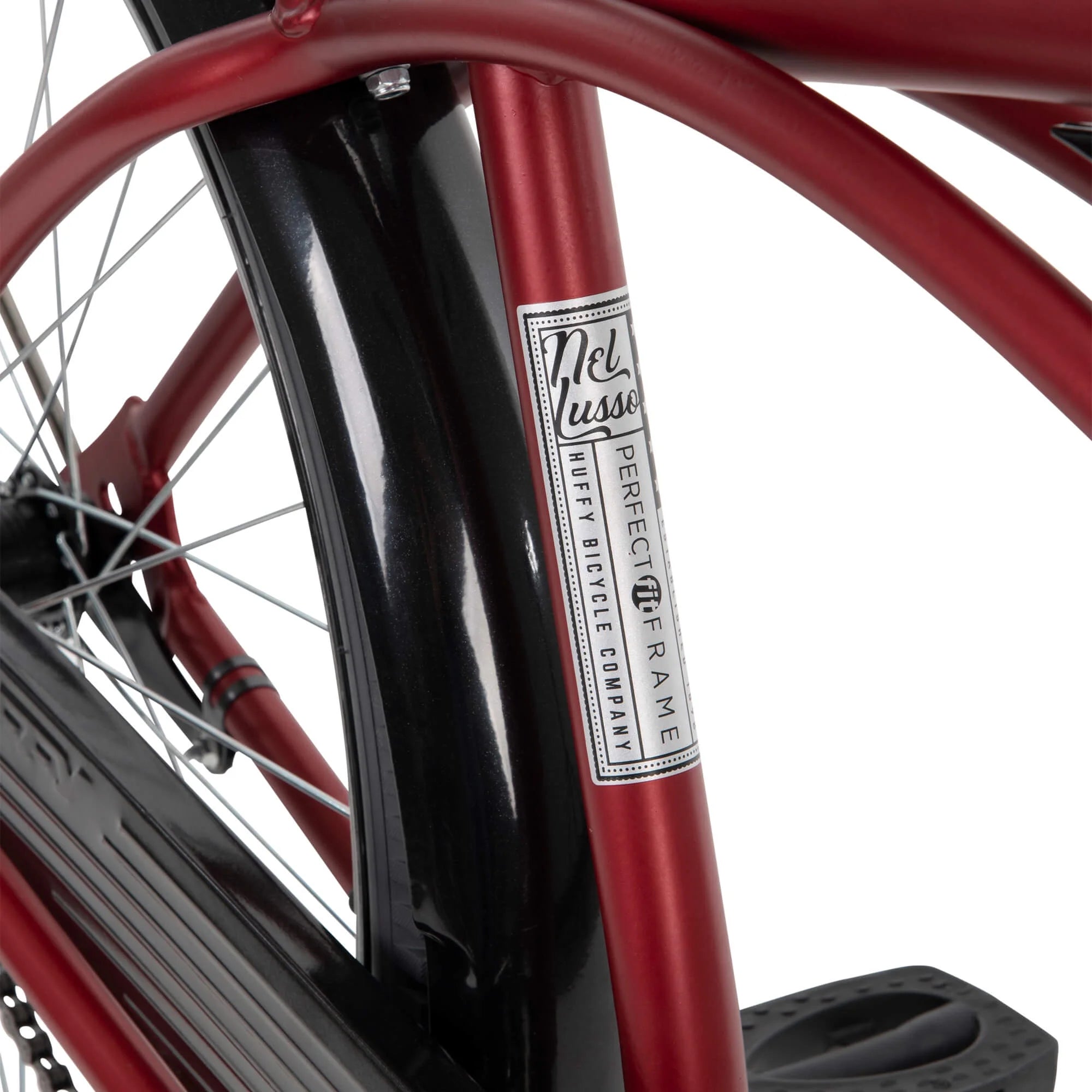 26" Huffy Nel Lusso Beach Cruiser Bike, Basket, Cargo Rack, Red, Ages 12+