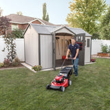 12.5 ft. W 8 ft. D Plastic Storage Shed