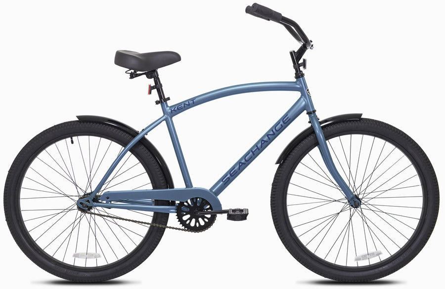 Kent Bicycles 27.5 in Male Sea Change Beach Cruiser Bike, Metallic Blue