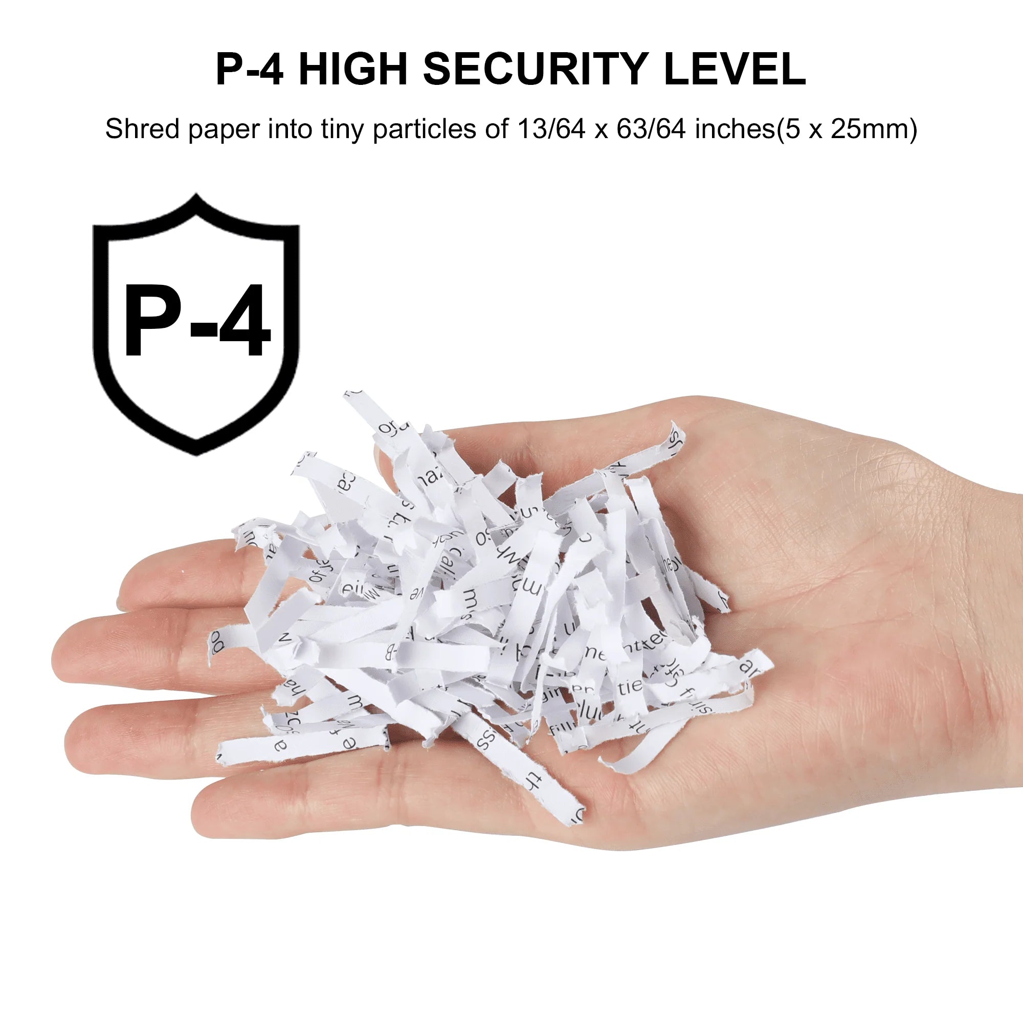 Bonsaii Paper Shredder 18 - Sheet Cross - Cut Shredder for Home Office with Wastebasket