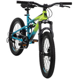 20 - Inch Oxide Boys Mountain Bike for Kids, Lime / Blue