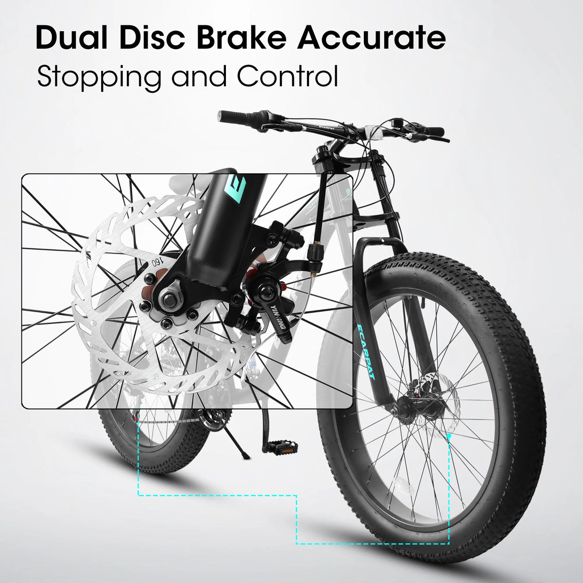 Ambifirner 26" Fat Tire Mountain Bike with Full Suspension - 4" Wide All - Terrain Tires & Shimano 21 - Speed Drivetrain - Outdoor Bike for Men/Women 85% Pre - Assembled Durable Design