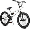 Cubsala 20 in Kids BMX Bike Freestylefor Age 6 - 14 Years Old Boys Girls with 4 Pegs, Black with Red Tires