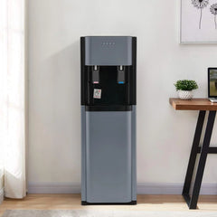 5.28 Gallon Bottom Loading Water Cooler Dispenser, 2 Temperatures Available with Hot, Cold, Practiacal Freestanding Water Dispenser for Both Home Offices Nurseries Kitchens.(Dark Gray)