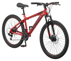 26 - In. Durham Unisex Mountain Bike, Red and Black, 21 Speeds