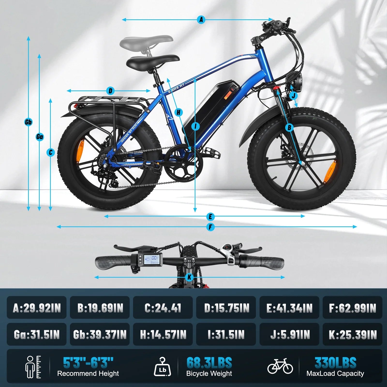 Hipatoo 26" Electric Bike 500W 20MPH E - Bike, 36V 10.4ah Battery, Ebike for Adults, E Bike UL2849