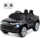 12V Licensed Chevrolet Ride On Truck Car Kids Electric Vehicle with Remote Control, Rear Storage, Lights, Music & Spring Suspension for Ages 3+