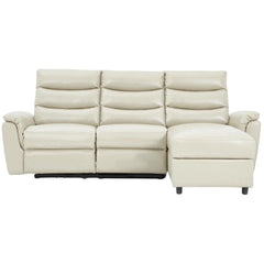 AECOJOY Power Reclining Sectional Sofa, PU Leather Sleep Sofa Bed with Storage Chaise