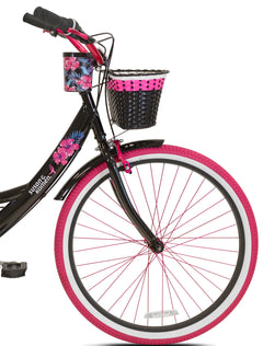 26" Susan G. Komen Cruiser Bike, Adult, Ages 12+, Black and Pink