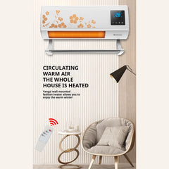 FYHALE 8, 000 Btu 115V Wall - Mounted Air Conditioner with Remote Control (Heating and Cooling)