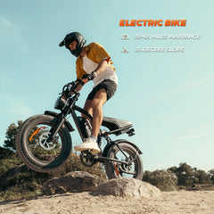 20" Fat Tire Electric Bike for Adults, 1500W Peak Adults Ebike, 48V 15ah Battery Electric Mountain Bike UL2849
