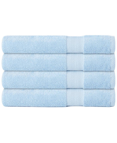 Sunham Soft Spun Cotton 4-pc. Bath Towel Set - Powder Blue