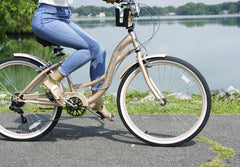 26 In. Bayside Women'S Cruiser Bike, Rosé Gold