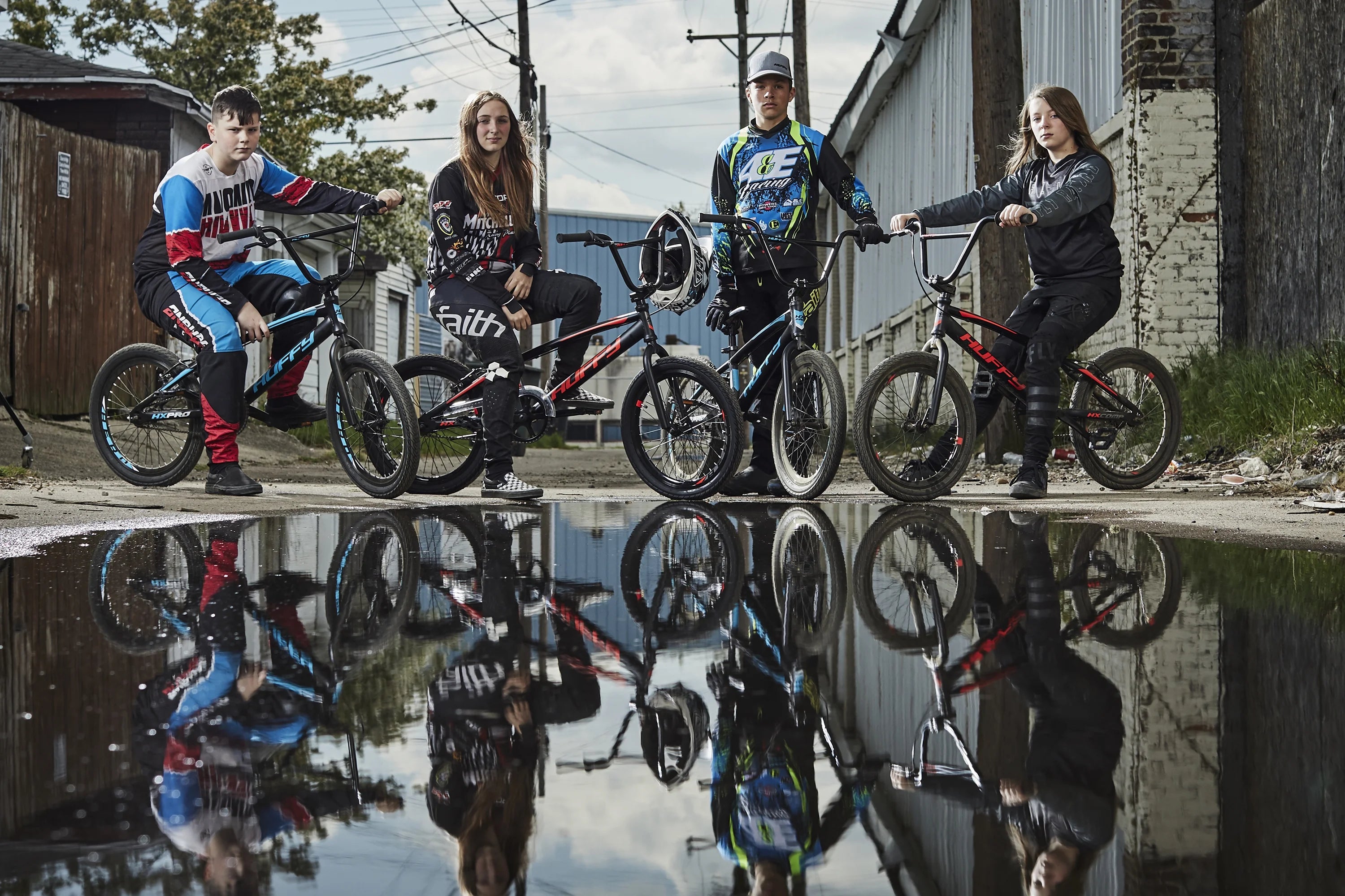 20 - Inch BMX Bikes HX - Pro Bike, Black with Teal, Aluminum Frame