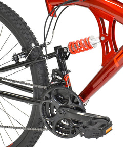 29 In. Flexor Men'S Dual Suspension Mountain Bike, Red