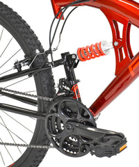 29 In. Flexor Men'S Dual Suspension Mountain Bike, Red