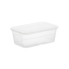 6qt Clear Storage Box White - Room Essentials