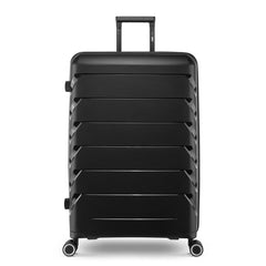 (2 Pack) PUR by Ifly Hardside 28" Checked Luggage, Black