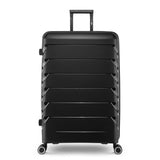 (2 Pack) PUR by Ifly Hardside 28" Checked Luggage, Black