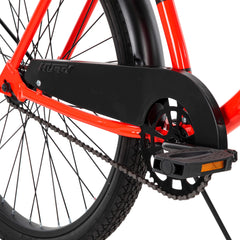 26 In. Cranbrook Men'S Classic Beach Cruiser Comfort Bike, Red