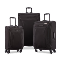 American Tourister X - Lite 3 - Piece Luggage Set with Spinner Wheels - Light Grey