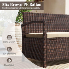 Tangkula 42 Gallon Outdoor Bench with Storage for Porch Backyard Poolside