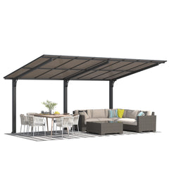 AECOJOY 16' x 10' Gazebo Outdoor Pergola for Patio,10x16 Pergola Carport