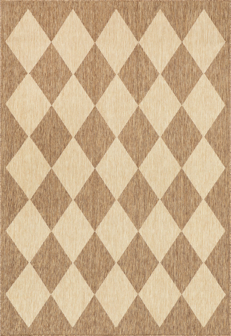 nuLOOM Sabina Diamond Trellis Indoor/Outdoor Area Rug - Beige 4' x 6'
