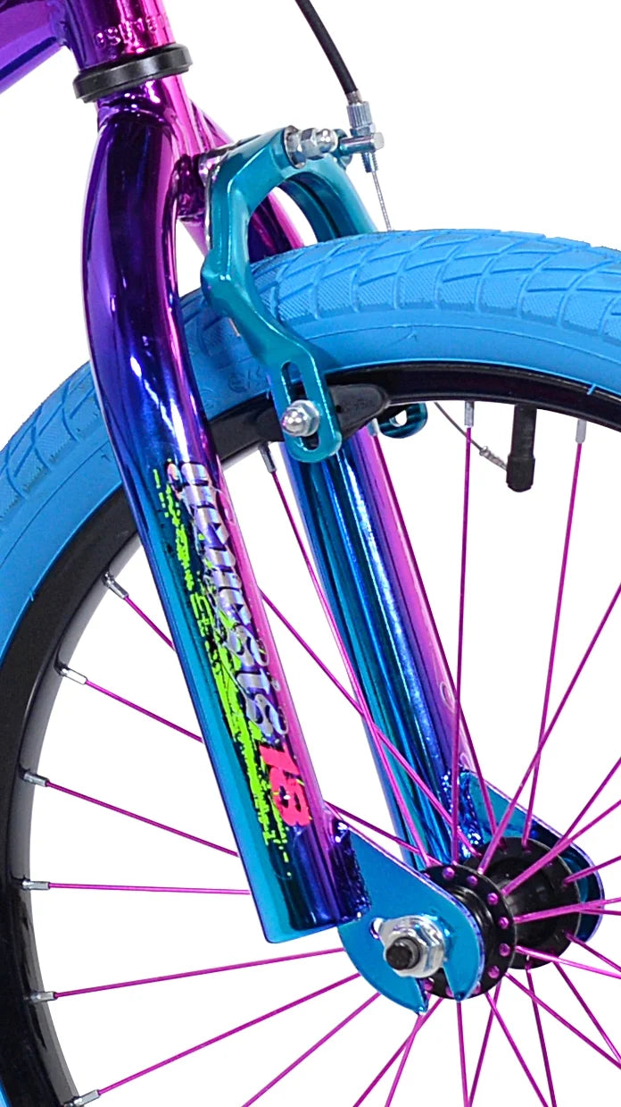 18" Illusion Girl'S Child Bike, Blue/Purple