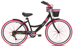 26" Susan G. Komen Cruiser Bike, Adult, Ages 12+, Black and Pink